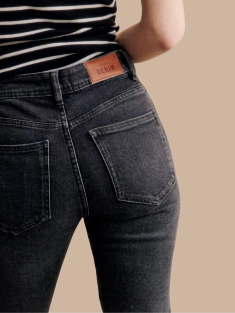 💖 Sezane Denim Gray Slim High Rise Jeans